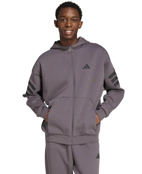 Adidas M FI 3S FZ Sweatshirt Jacket Erkek Eşofman Üstü