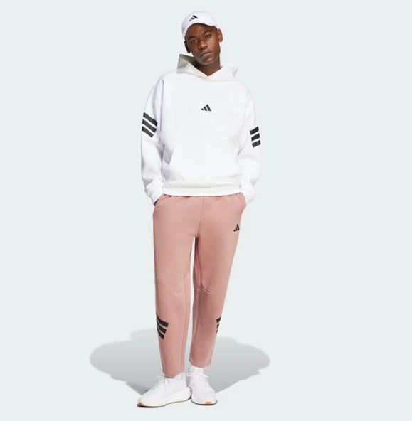Adidas Future Icons 3-Stripes Kapüşonlu Üst Kapüşonlu Erkek Sweatshirt - Resim 6