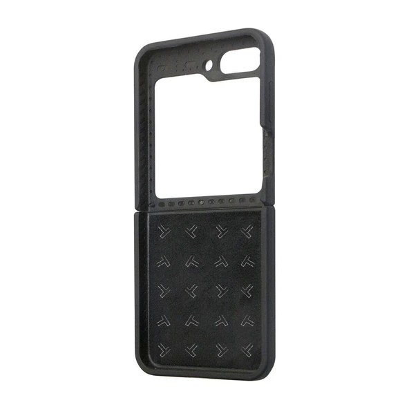 TUMI Galaxy Z Flip 5 Kılıf TUMI Liquid Silikon Metal Logo Dizayn Orjinal Lisanslı Kapak - 4