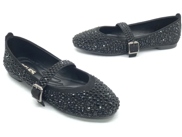 Feles Taş Detaylı Kadın Babet Ayakkabı - Resim 2