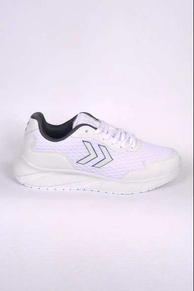 Hummel 900721-9001 PROCTION Fileli Bağcıklı Hafif Taban Dokulu Beyaz Erkek Spor Ayakkabı