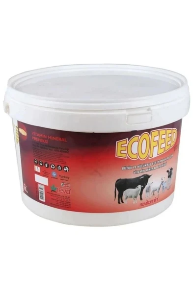 Hs Tarım Revitamin Eco Feed Büyük ve Küçükbaş Vitamin Mineral Premiksi 10 KG Kova - 2
