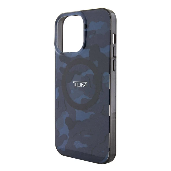 TUMI iPhone 15 Pro Max Kılıf TUMI Orjinal Lisanslı M-safe Şarj Özellikli PC TPU Çift Katmanlı Kamuflaj Desenli Kapak - 9