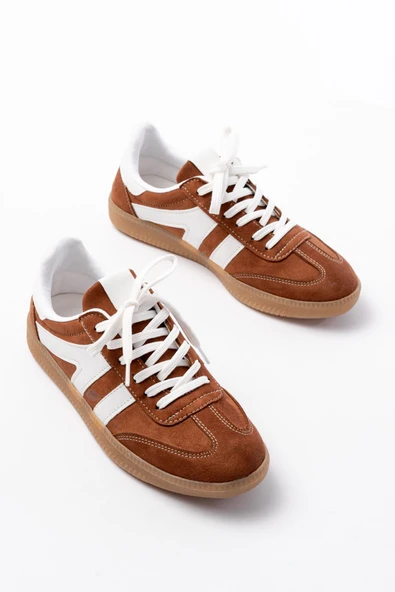 Taba Süet Bağcıklı Termo Taban Günlük Kadın Spor - 3