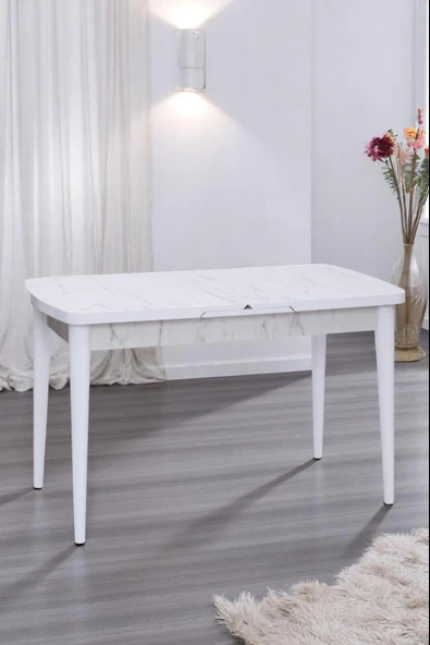 Nehir Beta Banklı Lak Panel Açılır Mutfak Masa Takımı 75x130cm - 4