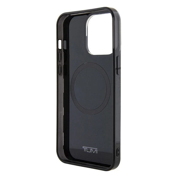 TUMI iPhone 15 Pro Max Kılıf TUMI Orjinal Lisanslı M-safe Şarj Özellikli PC TPU Çift Katmanlı Kamuflaj Desenli Kapak - 12