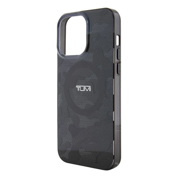 TUMI iPhone 15 Pro Max Kılıf TUMI Orjinal Lisanslı M-safe Şarj Özellikli PC TPU Çift Katmanlı Kamuflaj Desenli Kapak - 8