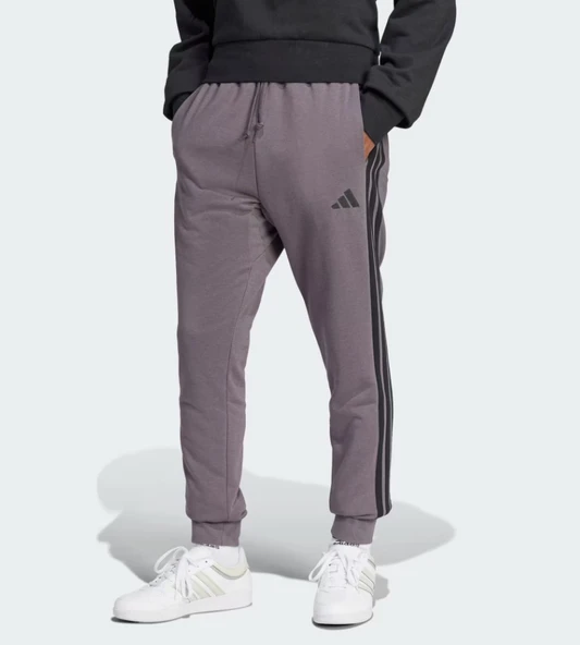 Adidas M 3S FT TC PT Temel 3-Çizgili Fransız Havlu Kumaş Jogger Erkek Eşofman Altı ürün görseli 1