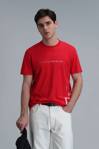 Lufian 111020221 Potter Modern Grafik Tişört Erkek T-Shirt