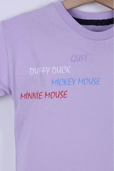 Karekter Baskılı Kız Çocuk Şortlu Takım 3/6 yaş - 2