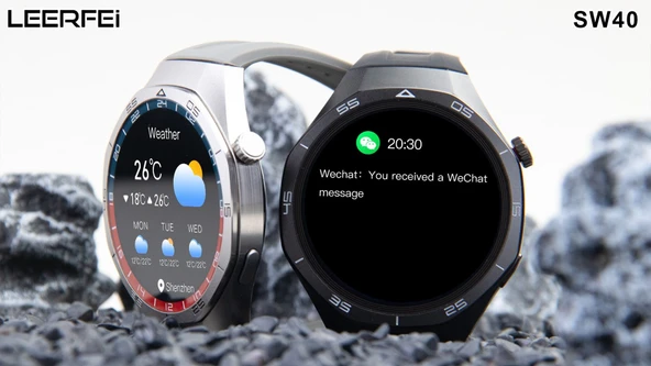 LEERFEİ SW40 Akıllı Saat Amoled Ekran Android ve Ios UYUMLUDUR - 2