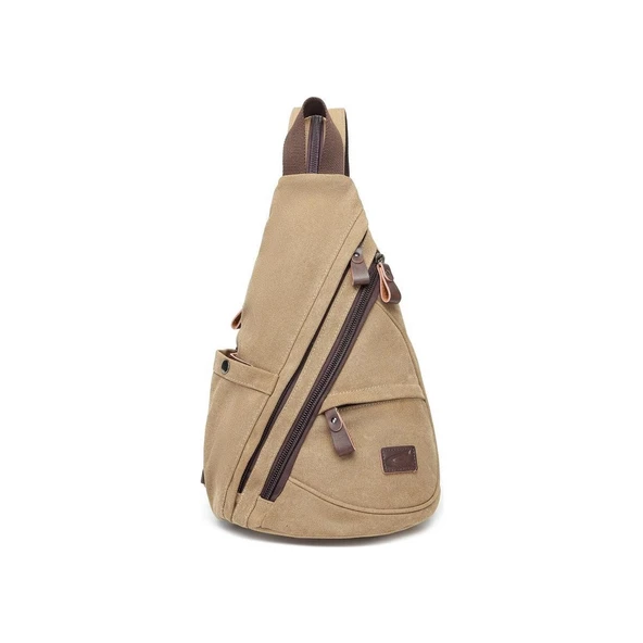 Bodybag Tek Askılı Sırt Çantası Kanvas Kumaş 1276 - 3