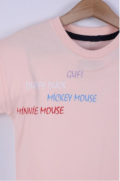 Karekter Baskılı Kız Çocuk Şortlu Takım 3/6 yaş