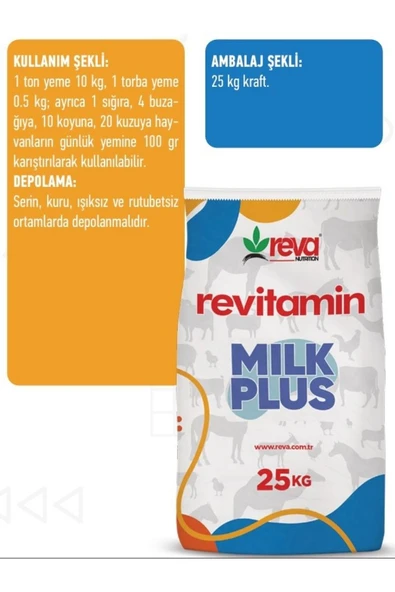 Hs Tarım Revitamin Milk Plus   25 kg Kraft - 4