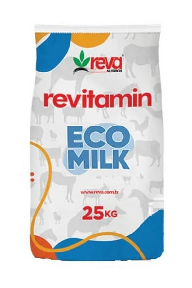 Hs Tarım Revitamin Eco Milk Büyük ve Küçükbaş Hayvan Vitamin Mineral Premiks 25 KG Kraft