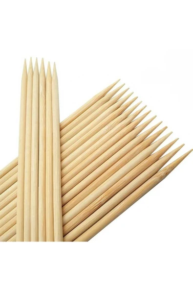Ahşap, Uzun Ve Kalın, Çöp Şiş Çubuğu 40 Cm - 20 Adet 1229 - 2