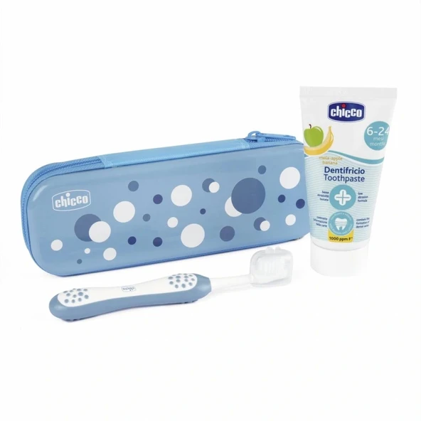 Nessiworld Chicco Diş Fırçası Seti 6+ Ay Blue