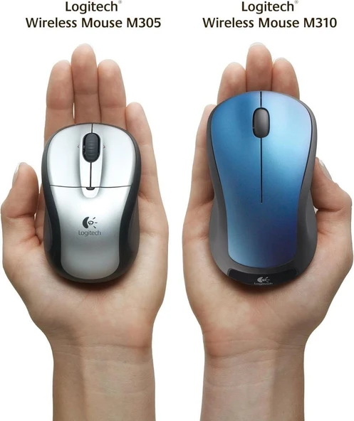 Logitech M310 XL Mouse Tam Boy Rahat Kauçuk Kenarlı Tavuskuşu Mavisi - 4
