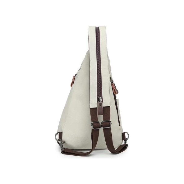 Bodybag Tek Askılı Sırt Çantası Kanvas Kumaş 1276 - Resim 2