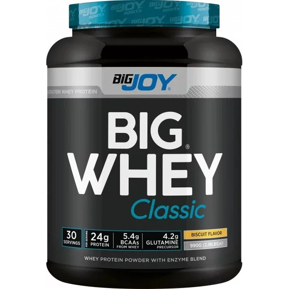 Bigjoy Sports BIGWHEY Whey Protein Classic Bisküvi 990g 30 Servis