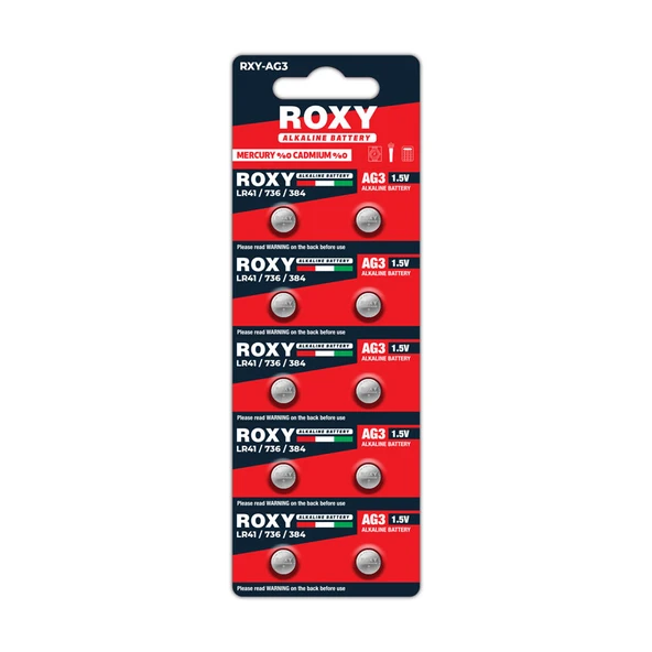 AG10 Lr41/736/384 Alkaline 1,5 V Pil