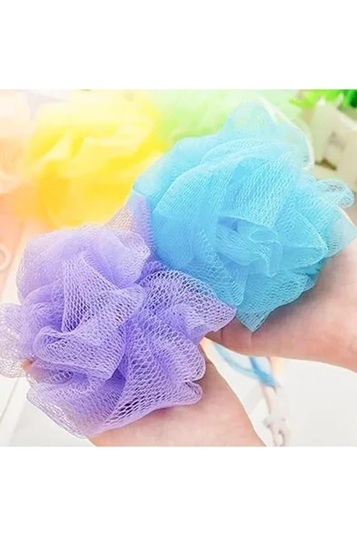 Karışık Renkli Banyo Lifleri 3 lü Set - Yumuşak Liflerle Pratik Temizlik ve Peeling Etkisi - 4