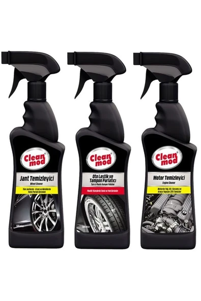 Cleanmod 3'lü Oto Dış Temizlik Koruma Seti 3 x 500 ml