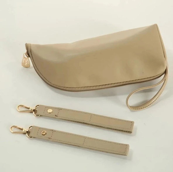 Şık Ve Kullanışlı Bebek Bakım Sırt Çantası – Biberon Bölmeli, Su Geçirmez Tasarım Krem - 3