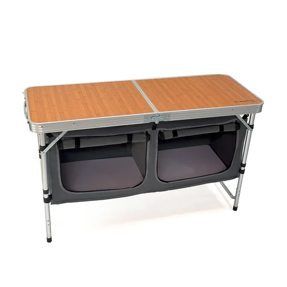 Madfox Nova Katlanır Kamp Masası Ahşap - 2