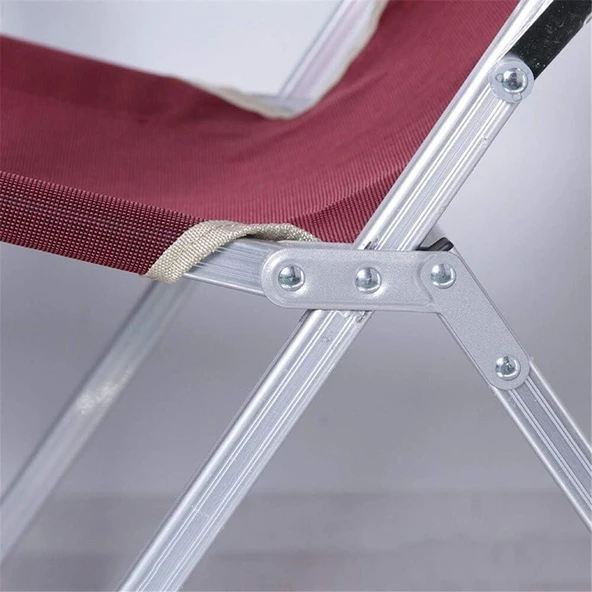 Madfox Dachuan Katlanır Kamp Sandalyesi BORDO - 8