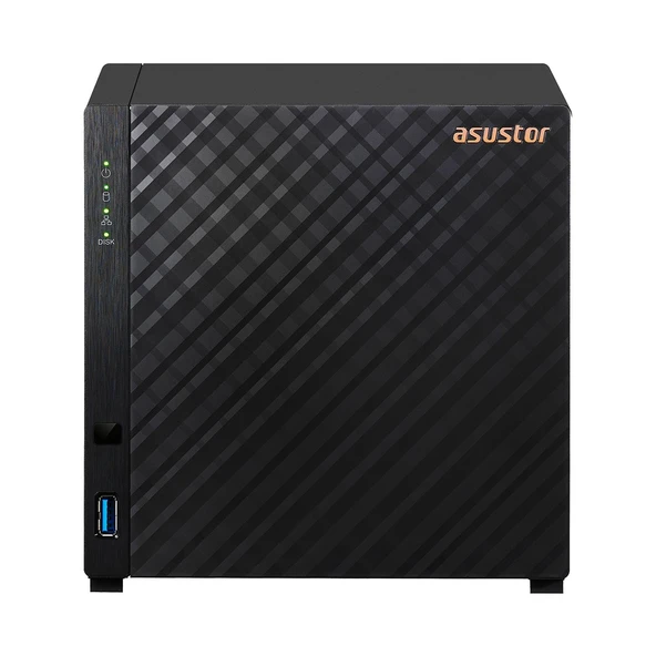 ASUSTOR AS1104T Realtek RTD1296 4 Disk Yuvası NAS(4X18TB Desteği) 1GB DDR4 2.5 GBE x 1 USB 3.2 x 2 Depolama Ünitesi