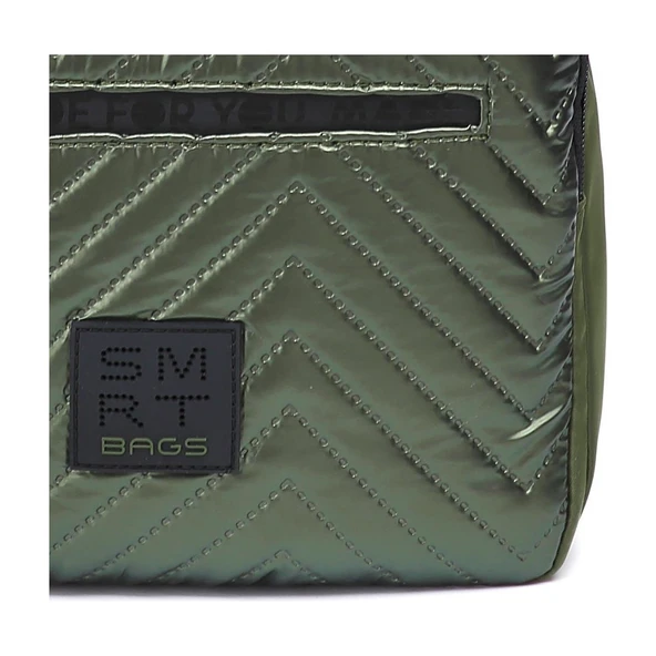 Parlak Kumaş Küçük Boy Askılı Kadın Sırt Çantası 3250 - Resim 2