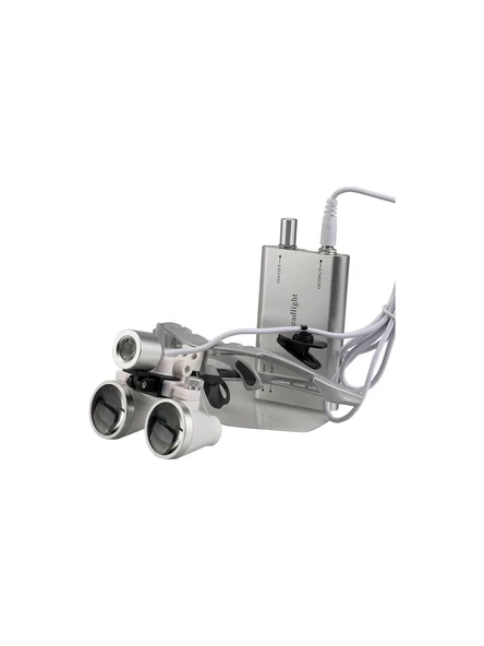 Tıbbi Cerrahi Büyüteç LED Işıklı 3.5x Büyütme Binoküler Loupes Operasyon Gözlük - 2