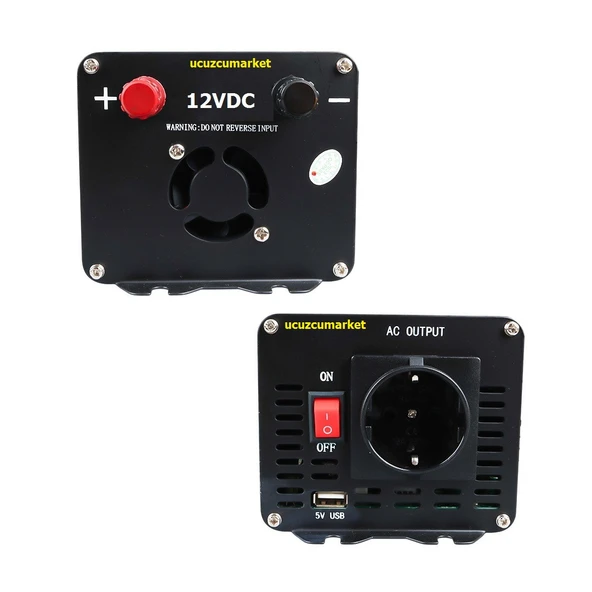 12 VOLT - 300 WATT MODIFIED SINUS WAVE GERÇEK DEĞER INVERTER (12V - 220V Çevirici) - 2