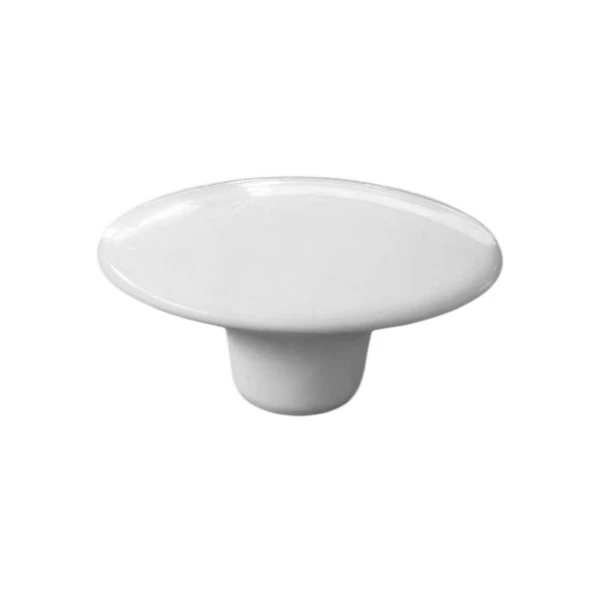 8 Adet Plastik Kulp Beyaz Bombeli Düğme Mobilya Mutfak Dolap Dolabı Tek Vidalı Çekmece Kulbu Kulpları - Resim 7