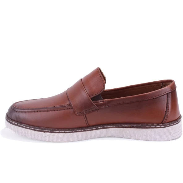 Dagoster DMA08-3305 Taba Ortopedik Günlük Erkek Deri Ayakkabı - Resim 3