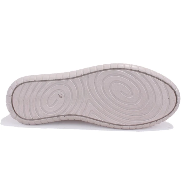 Dagoster DZA07-1236031 Bej Ortopedik Günlük Deri Kadın Ayakkabı - 4