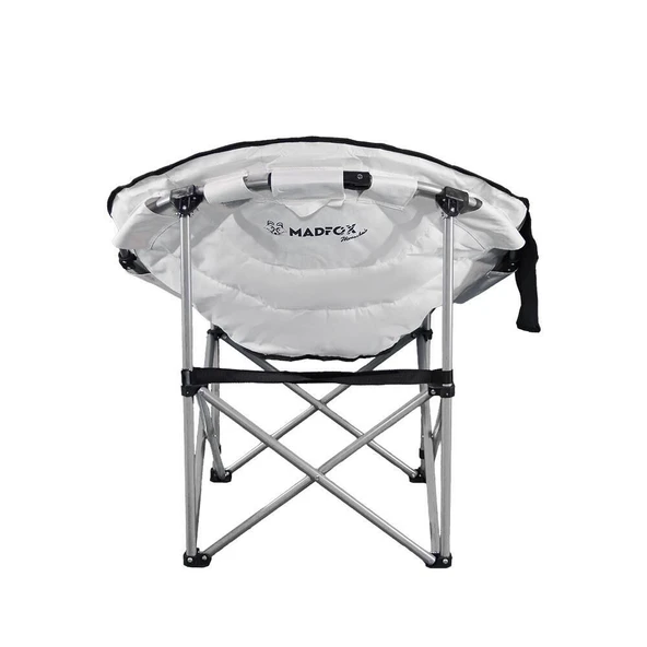 Madfox Moonchair Deluxe Katlanır Kamp Sandalyesi Siyah/Gri - 4