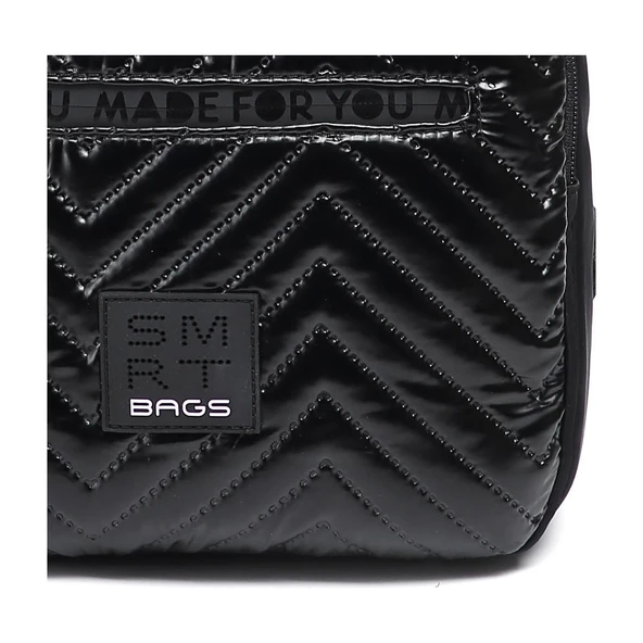 Parlak Kumaş Küçük Boy Askılı Kadın Sırt Çantası 3250 - Resim 2