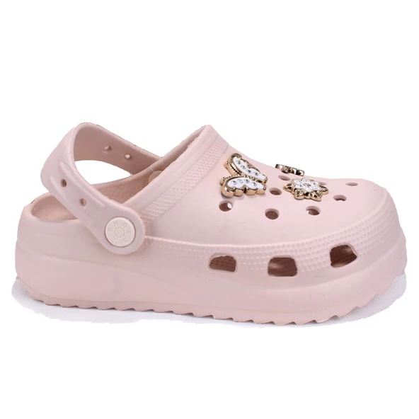 Dagoster DZA75-205 Ekru Taşlı Ortopedik Günlük Cross Spor Kadın Terlik - 2