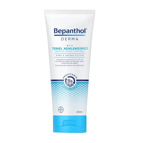 Derma Temel Nemlendirici Kuru Hassas Ciltler Losyon 200 ml