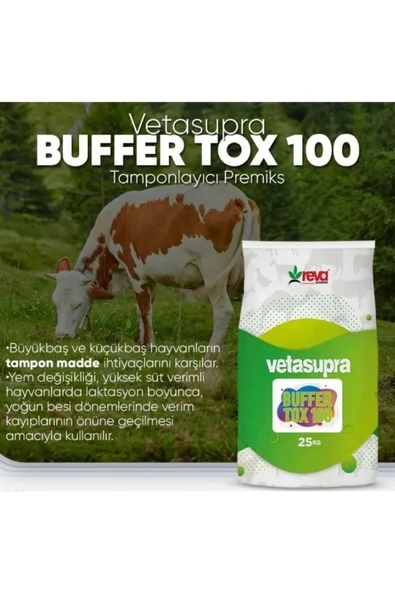 Hs Tarım Vetasupra Buffertox 100 - Tamponlayıcı , Maya Takviyeli Ve Toksin Bağlayıcı Etkili 25 Kg - Resim 3