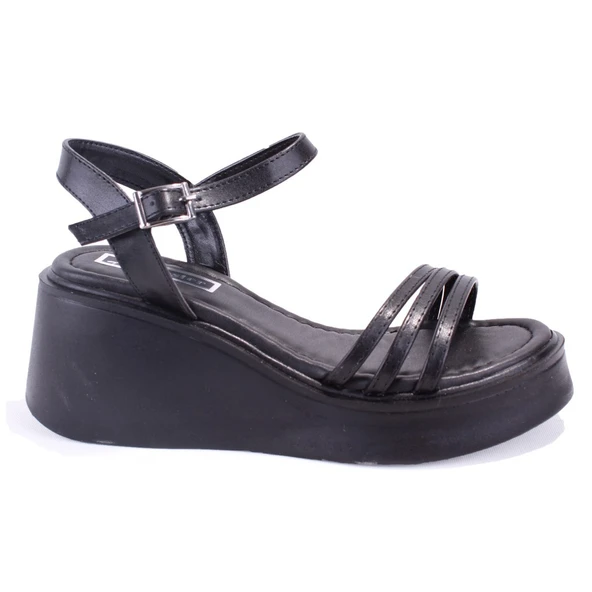 Dagoster DZA07-10620772 Siyah Günlük Ortopedik Kadın sandalet - 3