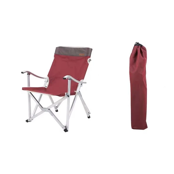 Madfox Dachuan Katlanır Kamp Sandalyesi BORDO - 6