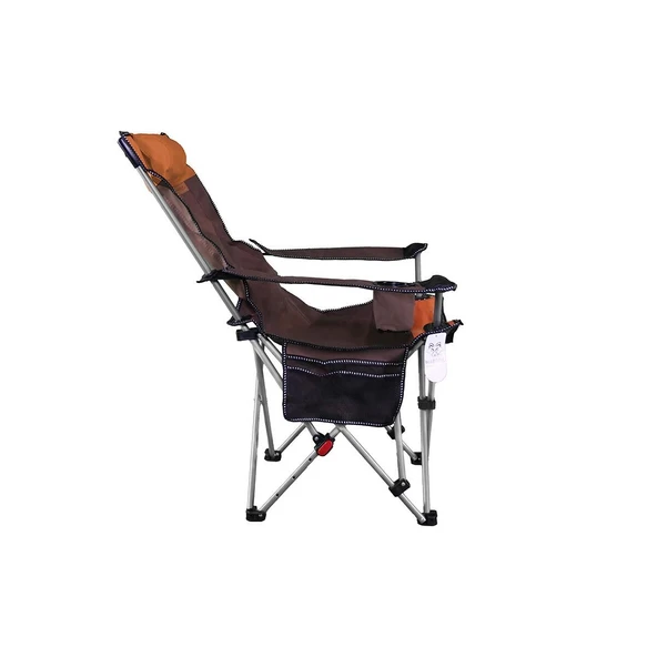 Madfox Prowler 3 Kademeli Yatabilen Kamp Sandalyesi Brown/Orange - 3