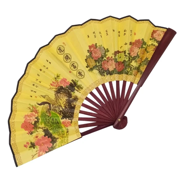 Çin Bambu Kraft Kağıt Yelpaze Orta Çanta Boy No.11 - Resim 2