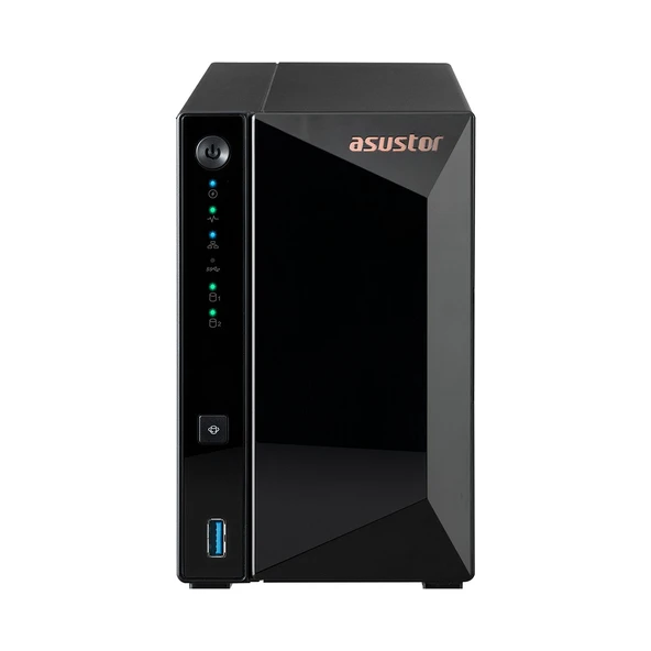 Asustor As3302t V2 Realtek Qc 2 Gb Ram- 2-Diskli Nas Server (Disksiz)