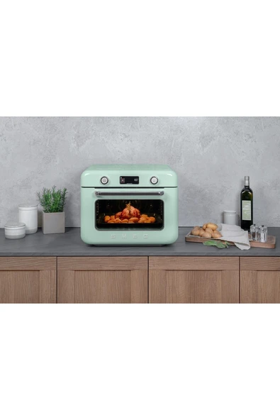 Smeg 50'Style Retro Buharlı Mini Fırın COF01 - 3