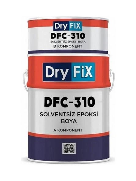 DryFix Dfc-310 Solventsiz Epoksi Son Kat Boya 20 kg Ral 7035 Açık Gri ürün görseli 1