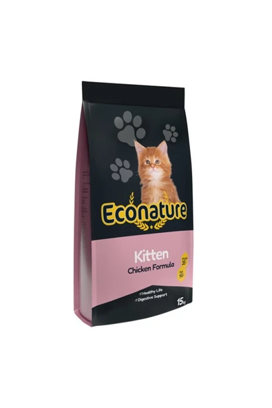 Econature Tavuk Etli Yavru Kedi Maması - 15 Kg